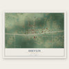 Shevlin, Minnesota map print, the full design