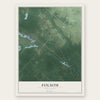 Folsom, New Jersey map print, the full design