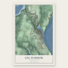 Gig Harbor, Washington map print, the full design