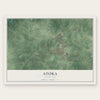 Atoka, Tennessee map print, the full design
