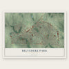 Belvedere Park, Georgia map print, the full design