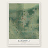 La Russell, Missouri map print, the full design