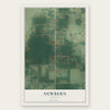 Newbern, Alabama map print, the full design