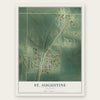 St. Augustine, Illinois map print, the full design