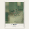 Hartman, Colorado map print, the full design