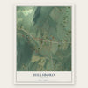 Hillsboro, Virginia map print, the full design