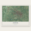 Sumter, South Carolina map print, the full design