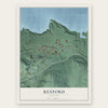 Rexford, Montana map print, the full design
