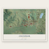 Chandler, Minnesota map print, the full design