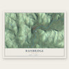 Bainbridge, New York map print, the full design