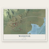 Wendover, Utah map print, the full design