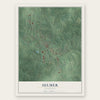 Selmer, Tennessee map print, the full design