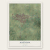Mattoon, Illinois map print, the full design