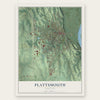 Plattsmouth, Nebraska map print, the full design