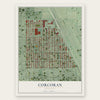 Corcoran, Minneapolis, Minnesota map print, the full design