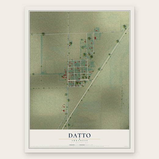 Datto, Arkansas map print, the full design