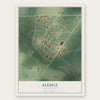 Sledge, Mississippi map print, the full design
