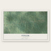 Finger, Tennessee map print, the full design