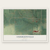 Andersonville, Georgia map print, the full design