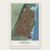 Hoboken, New Jersey map print, the full design