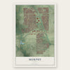 Murphy, Texas map print, the full design