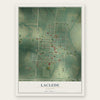 Laclede, Missouri map print, the full design