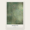Mobeetie, Texas map print, the full design