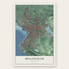 Bellingham, Washington map print, the full design