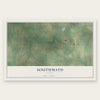 Southmayd, Texas map print, the full design