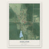 Exeland, Wisconsin map print, the full design