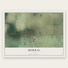 Morral, Ohio map print, the full design
