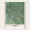 Andover, Minnesota map print, the full design