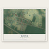 Dover, North Carolina map print, the full design