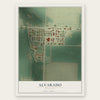 Alvarado, Minnesota map print, the full design