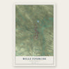 Belle Fourche, South Dakota map print, the full design