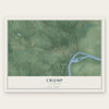 Crump, Tennessee map print, the full design