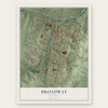 Broadway, Virginia map print, the full design