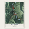 Bradshaw, West Virginia map print, the full design