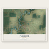 Plummer, Minnesota map print, the full design