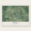 Pierson, Florida map print, the full design
