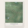 Caulksville, Arkansas map print, the full design