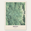 Ripton, Vermont map print, the full design