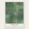 Spring Hill, Minnesota map print, the full design