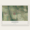 Josephine, Texas map print, the full design