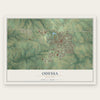 Odessa, Missouri map print, the full design