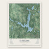 Scituate, Rhode Island map print, the full design