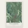 Williamsburg, Kentucky map print, the full design