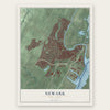Newark, New Jersey map print, the full design