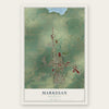 Markesan, Wisconsin map print, the full design