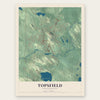 Topsfield, Massachusetts map print, the full design